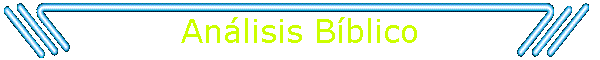 An�lisis B�blico